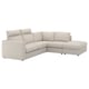FINNALA Corner sofa, 4-seat, with open end with headrests/Gunnared beige