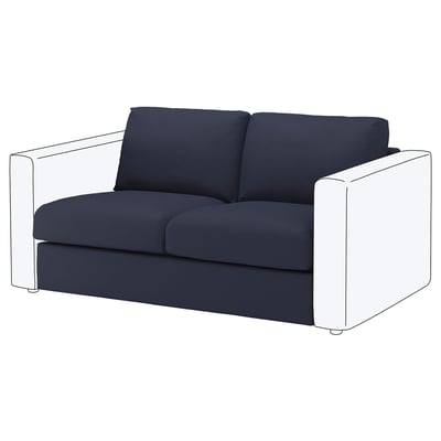 FINNALA Cover for 2-seat section, Orrsta black-blue