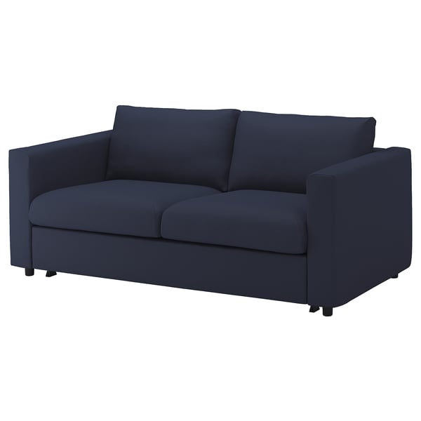 FINNALA Cover for 2-seat sofa-bed, Orrsta black-blue
