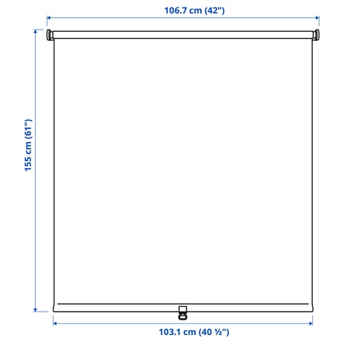 Illustration with measurements for the product: FÖNSTERBLAD.