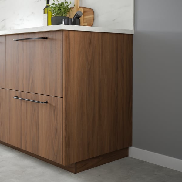FÖRBÄTTRA Cover panel, brown walnut effect, 39.1x79.2 cm