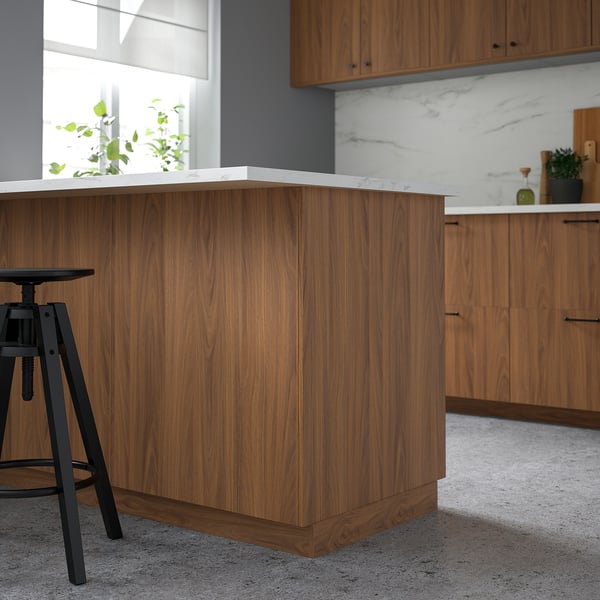 FÖRBÄTTRA Cover panel, brown walnut effect, 39.1x79.2 cm