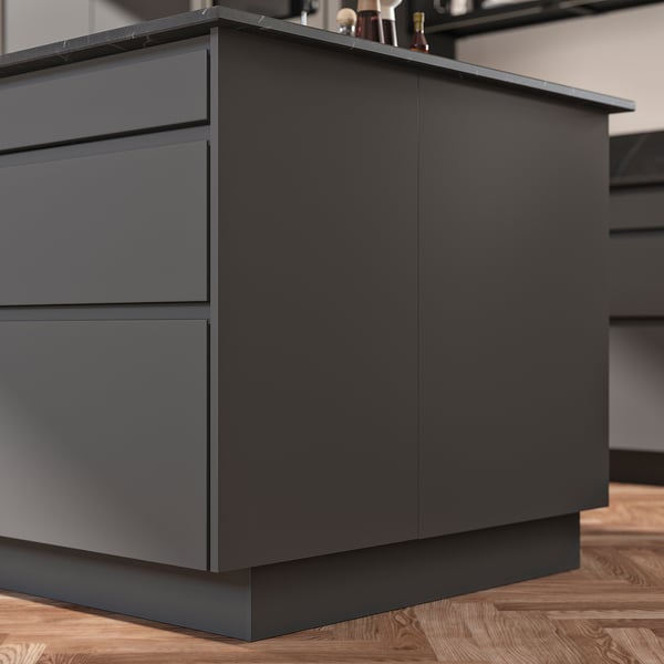 FÖRBÄTTRA Cover panel, dark grey, 39x83 cm