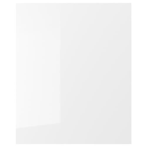 White FÖRBÄTTRA furniture, glossy & stain-resistant, rectangular, particleboard with plastic foil, perfect for minimalist/family use.