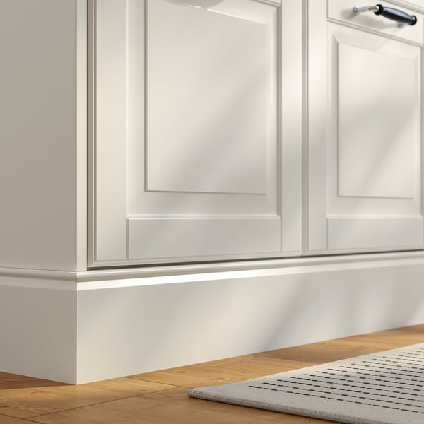 FÖRBÄTTRA Decorative plinth, off-white, 221x11 cm