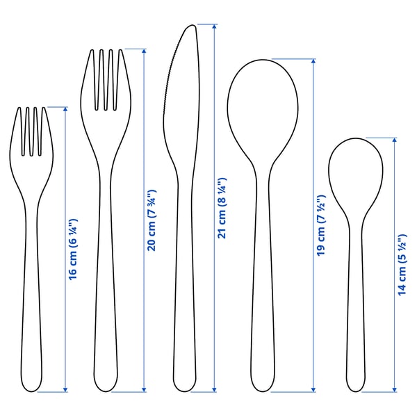 FÖRNUFT 20-piece cutlery set, rose-gold colour