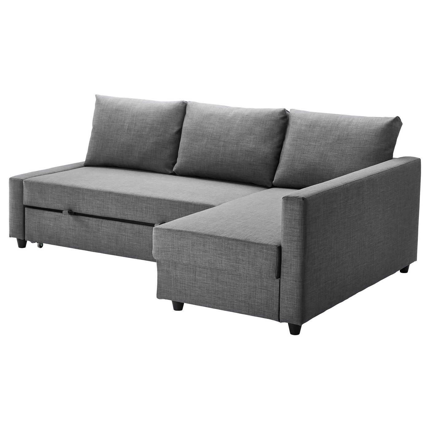 FRIHETEN Corner sofa bed with storage   Skiftebo dark grey   IKEA