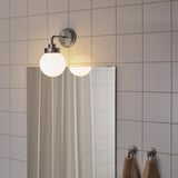 FRIHULT Wall lamp, stainless steel colour