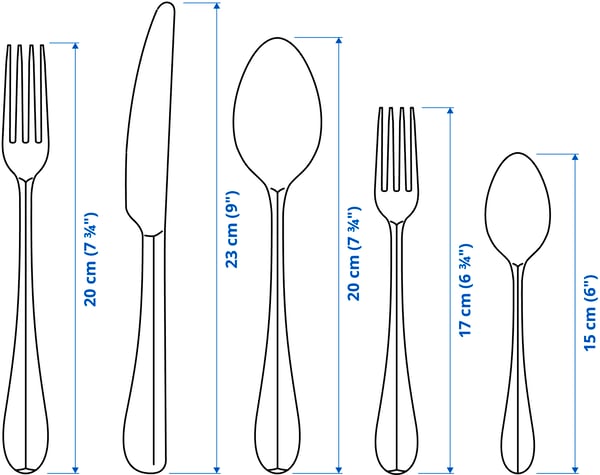GAMMAN 20-piece cutlery set, stainless steel