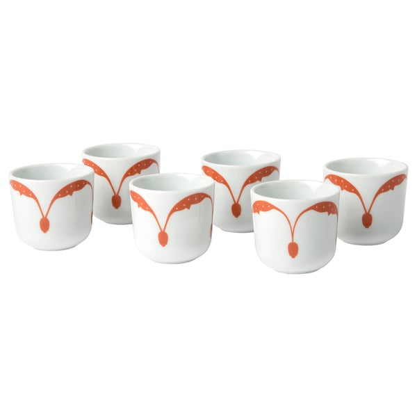 GOKVÄLLÅ Kava cup, orange, 6 cl