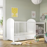 GONATT Cot with drawer, white, 70x132 cm