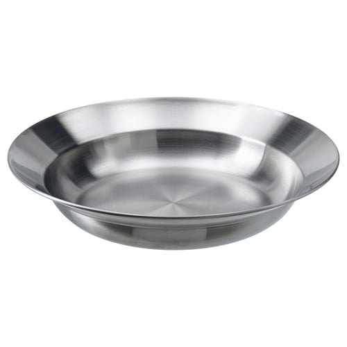 GRILLTIDER Deep plate, stainless steel, 21 cm