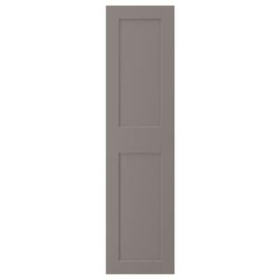 GRIMO Door with hinges, grey, 50x195 cm