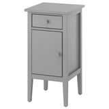 GULLABERG Bedside table, with 1 drawer with door/grey, 38x40x75 cm