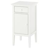 GULLABERG Bedside table, with 1 drawer with door/white, 38x40x75 cm
