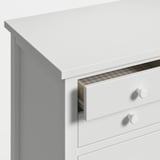 GULLABERG Chest of 6 drawers, white/anchor/unlock-function, 89x48x122 cm