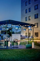 GUNNÖN Gazebo, dark grey/grey, 238x233 cm
