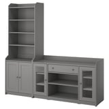 HAUGA Storage combination, grey, 210x46x199 cm