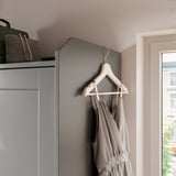 HAUGA Storage combination with drawers, grey, 256x55x199 cm