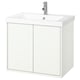 HAVBÄCK / ORRSJÖN Wash-stnd w doors/wash-basin, white, 79x55x70 cm