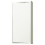 HAVBÄCK Wall cabinet with door, white, 46x15x94 cm