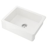 HAVSEN Sink bowl w visible front, white, 63x48 cm
