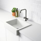 HAVSEN Sink bowl w visible front, white, 63x48 cm