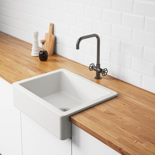 HAVSEN sink bowl w visible front, white, 63x48 cm IKEA