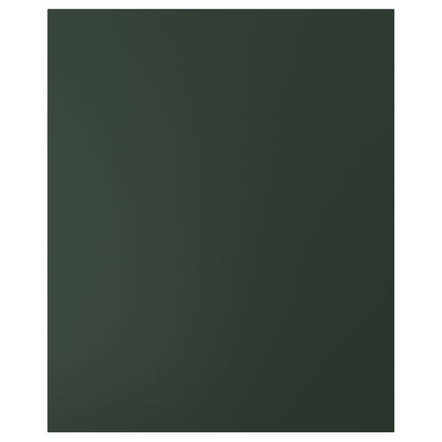 HAVSTORP: dark green square kitchen panel. Smooth finish, straight edges.