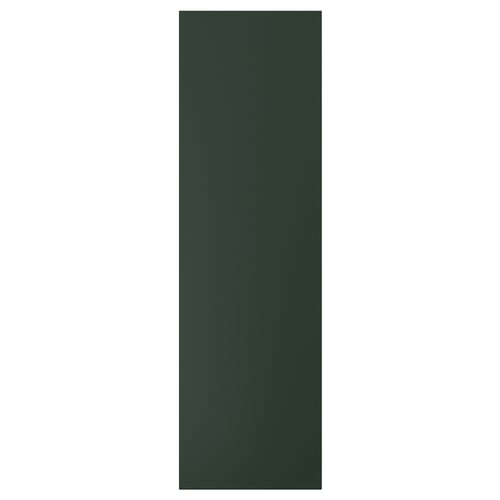 Green rectangular HAVSTORP door, smooth acrylic finish.