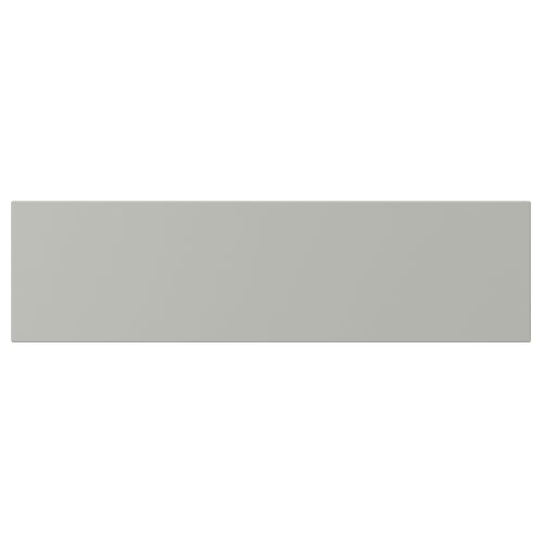 HAVSTORP - light grey kitchen cabinet. Smooth, rectangular, lacquered design.