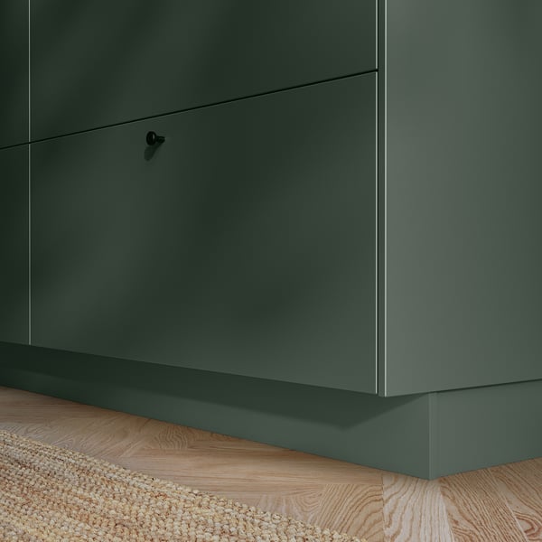 HAVSTORP Plinth, deep green, 213x11 cm