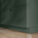 HAVSTORP Plinth, deep green, 213x11 cm