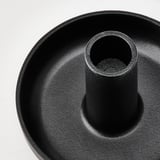 HEDERVÄRD Candlestick, black, 8 cm