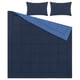 HEDFRYLE: navy blue bed set with 1 comforter & 2 pillow shams, soft recycled polyester.