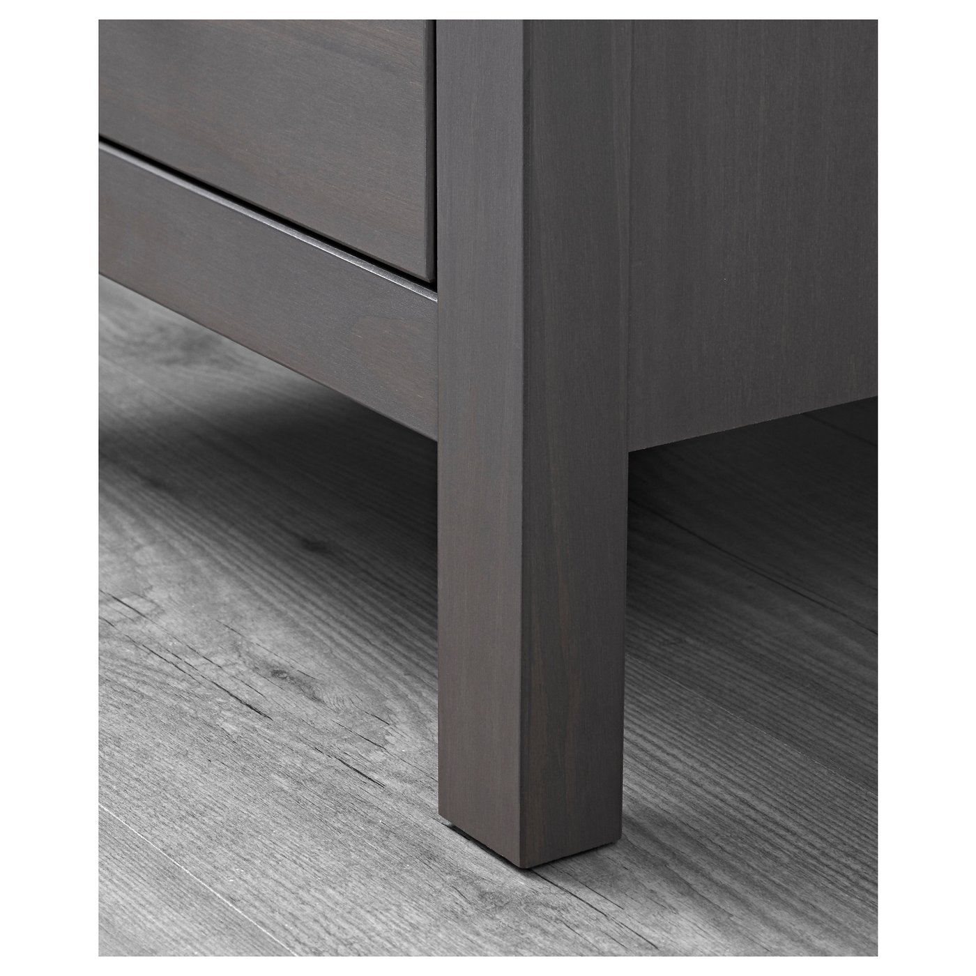 HEMNES Chest of 2 drawers dark grey stained IKEA