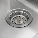 HILLESJÖN Inset sink 1 1/2 bowl, stainless steel, 58x46 cm