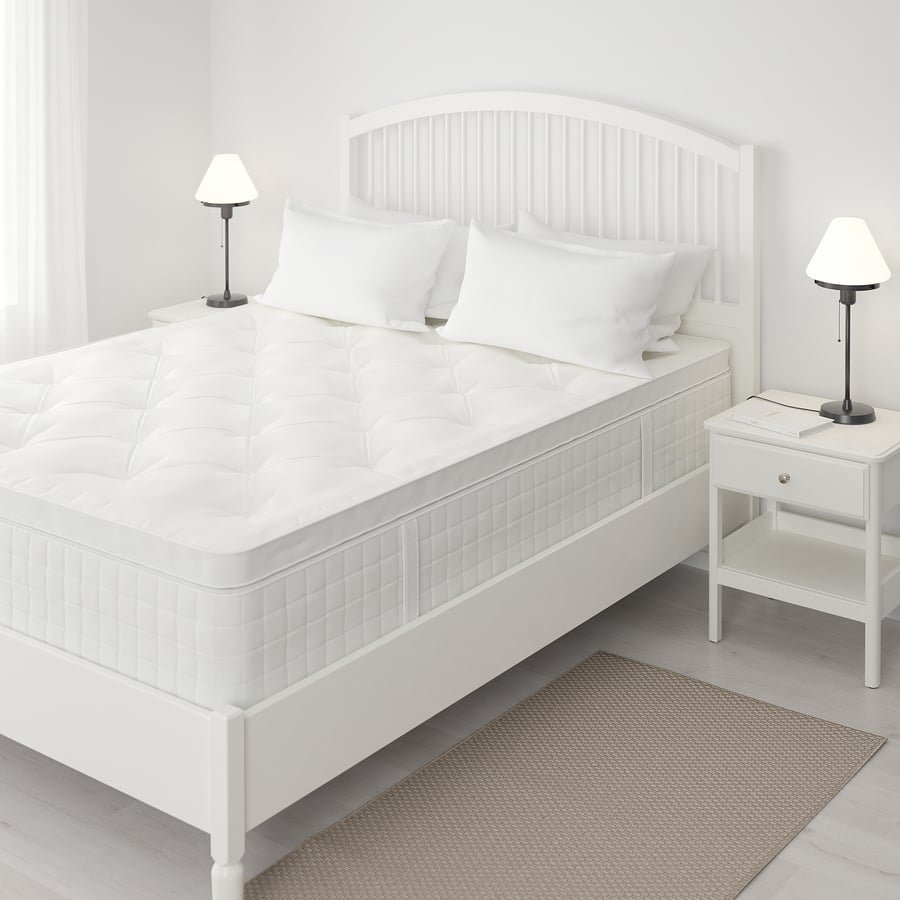 HJELLESTAD Pillowtop mattress, medium firm/white, King IKEA