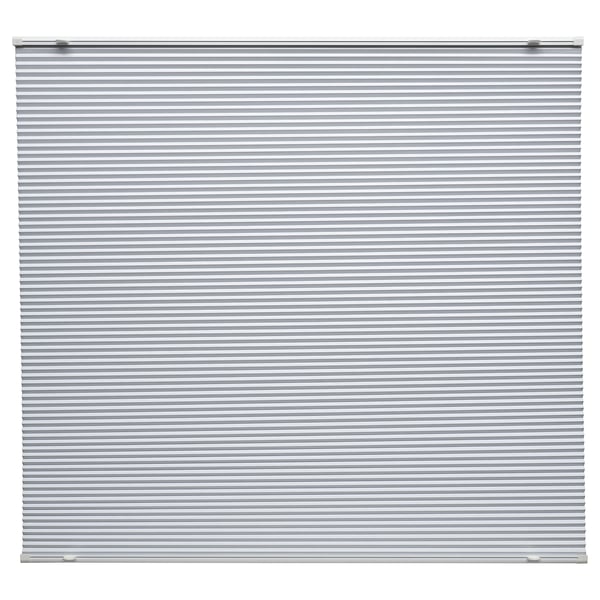 HORNVALLMO Block-out pleated blind, white/top-down bottom-up, 86.4x130 cm