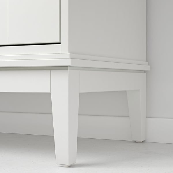 IDANÄS Cabinet with bi-folding doors, white, 121x135 cm
