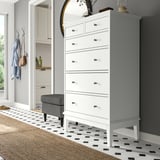IDANÄS Chest of 6 drawers, white, 84x50x135 cm