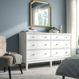 IDANÄS Chest of 6 drawers, white, 162x50x95 cm