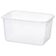 Option: IKEA 365+ Food container, rectangular/plastic, 2.0 l