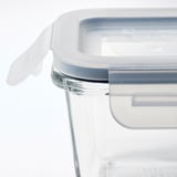 IKEA 365+ Food container with lid, square/glass, 180 ml