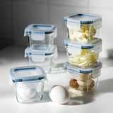 IKEA 365+ Food container with lid, square/glass, 180 ml
