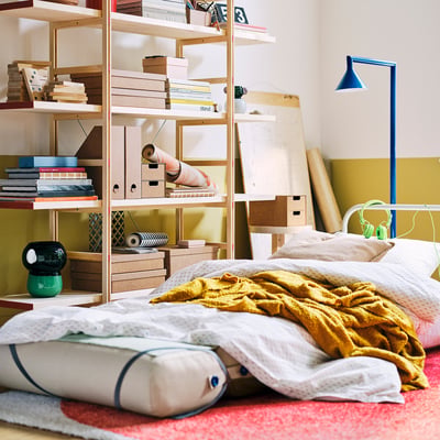 IKEA PS 2026 Chair-bed, Skiftebo light grey-beige
