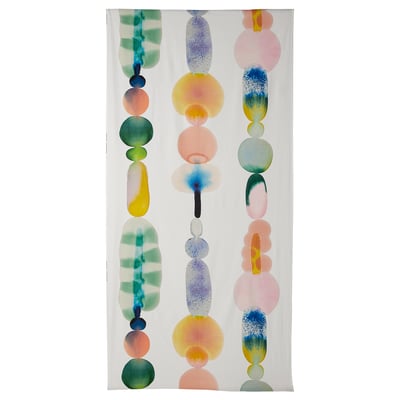 IKEA PS 2026 Pre-cut fabric, white/multicolour large pattern, 150x300 cm