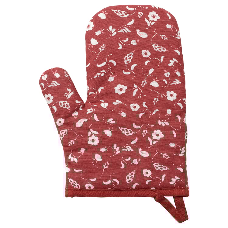 INAMARIA oven glove, patterned/red IKEA