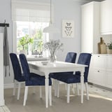INGATORP Extendable table, white, 155/215x87 cm
