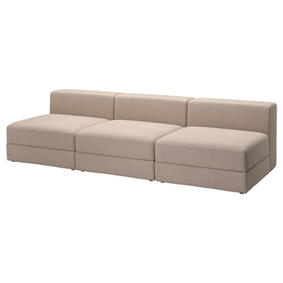 JÄTTEBO 4,5-seat modular sofa, Samsala grey-beige